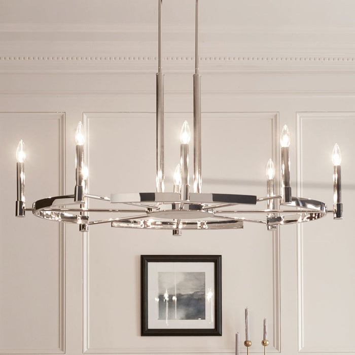 Myhouse Lighting Kichler - 52429PN - Eight Light Chandelier - Tolani - Polished Nickel