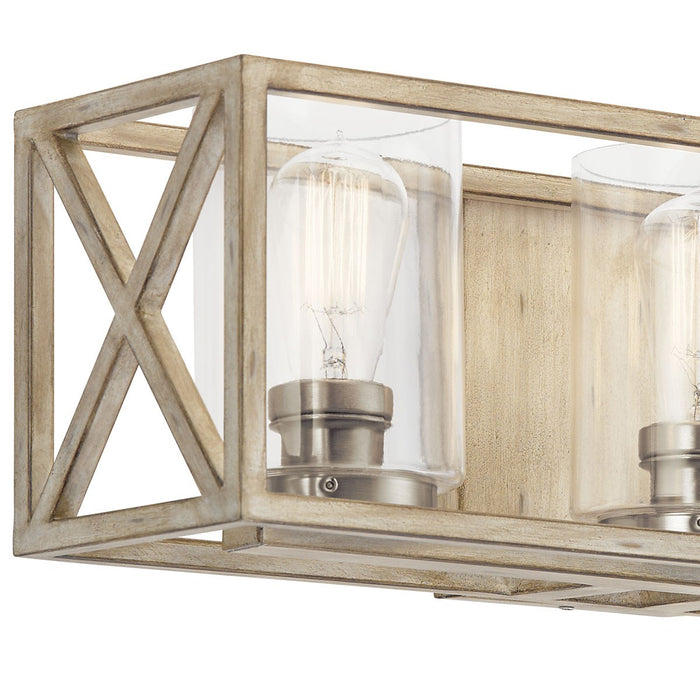 Myhouse Lighting Kichler - 55065DAW - Three Light Bath - Moorgate - Distressed Antique White