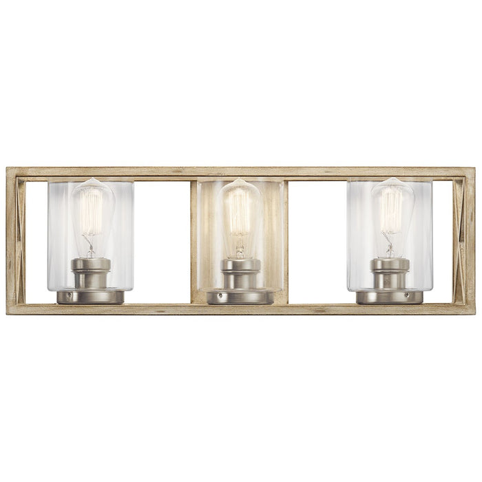 Myhouse Lighting Kichler - 55065DAW - Three Light Bath - Moorgate - Distressed Antique White