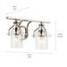 Myhouse Lighting Kichler - 55078PN - Two Light Bath - Everett - Polished Nickel