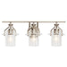 Myhouse Lighting Kichler - 55079PN - Three Light Bath - Everett - Polished Nickel