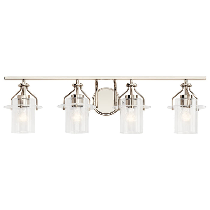 Myhouse Lighting Kichler - 55080PN - Four Light Bath - Everett - Polished Nickel