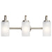 Myhouse Lighting Kichler - 55087NI - Three Light Bath - Kennewick - Brushed Nickel