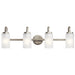 Myhouse Lighting Kichler - 55088NI - Four Light Bath - Kennewick - Brushed Nickel