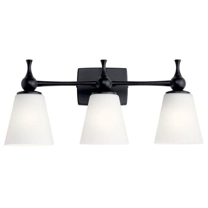 Myhouse Lighting Kichler - 55092BK - Three Light Bath - Cosabella - Black