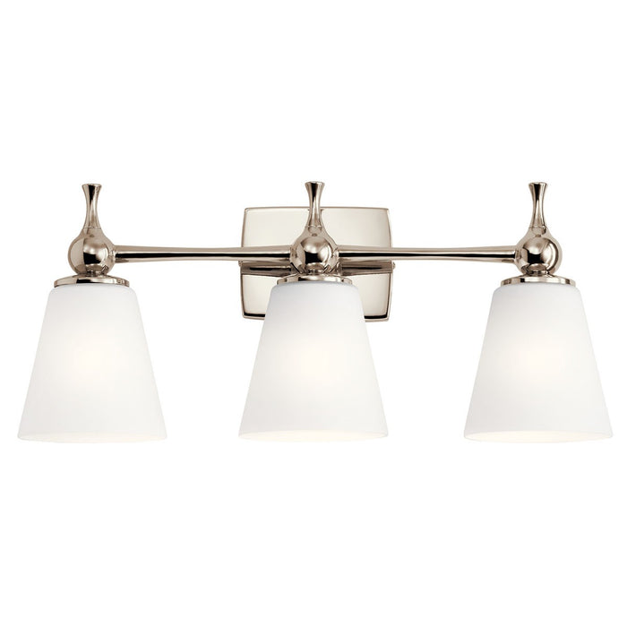 Myhouse Lighting Kichler - 55092PN - Three Light Bath - Cosabella - Polished Nickel