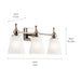 Myhouse Lighting Kichler - 55092PN - Three Light Bath - Cosabella - Polished Nickel