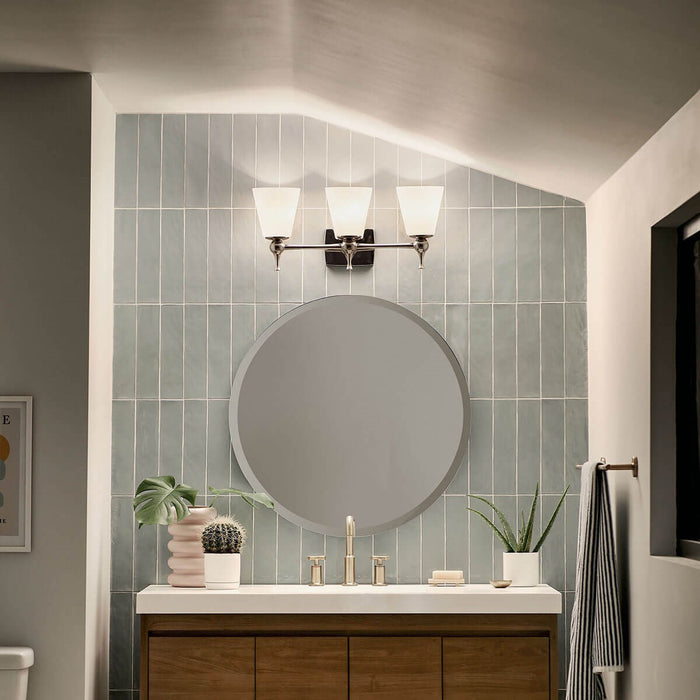 Myhouse Lighting Kichler - 55092PN - Three Light Bath - Cosabella - Polished Nickel