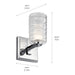 Myhouse Lighting Kichler - 55095CH - One Light Wall Sconce - Giarosa - Chrome