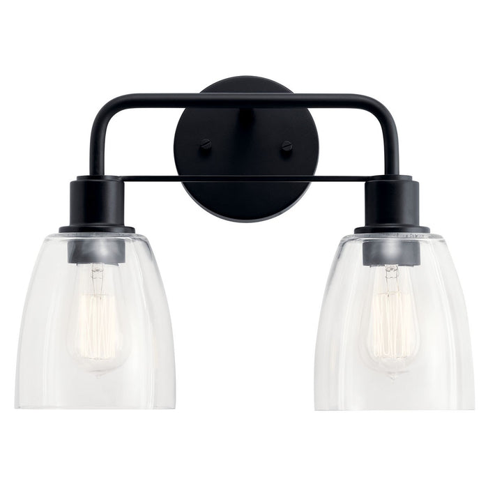 Myhouse Lighting Kichler - 55101BK - Two Light Bath - Meller - Black