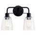 Myhouse Lighting Kichler - 55101BK - Two Light Bath - Meller - Black