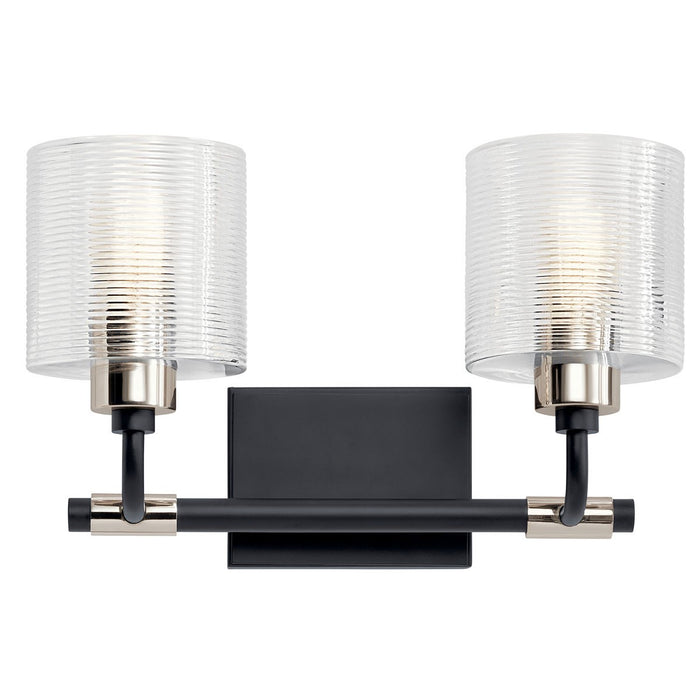 Myhouse Lighting Kichler - 55106BK - Two Light Bath - Harvan - Black