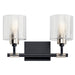 Myhouse Lighting Kichler - 55106BK - Two Light Bath - Harvan - Black