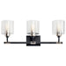 Myhouse Lighting Kichler - 55107BK - Three Light Bath - Harvan - Black