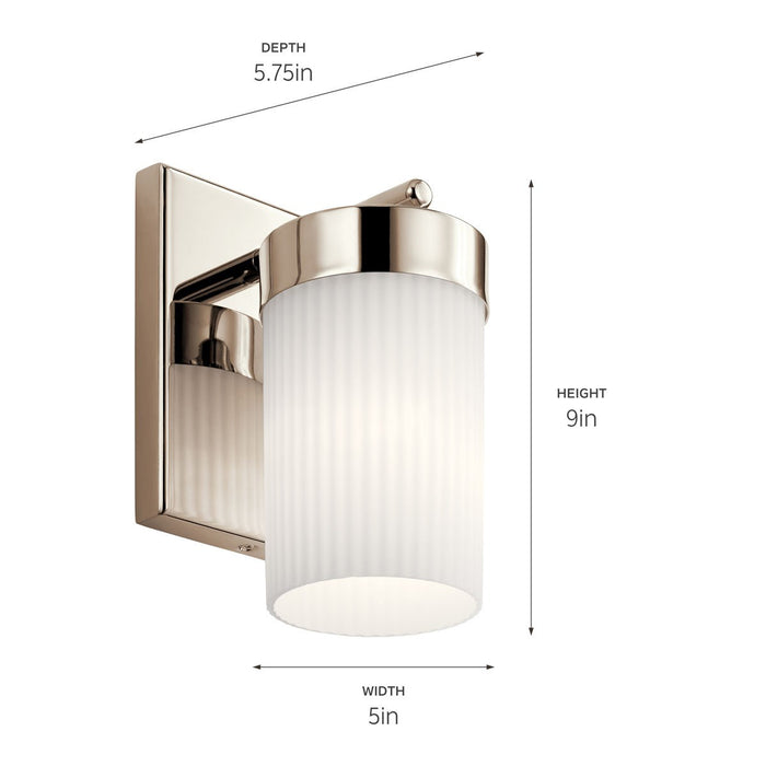 Myhouse Lighting Kichler - 55110PN - One Light Wall Sconce - Ciona - Polished Nickel