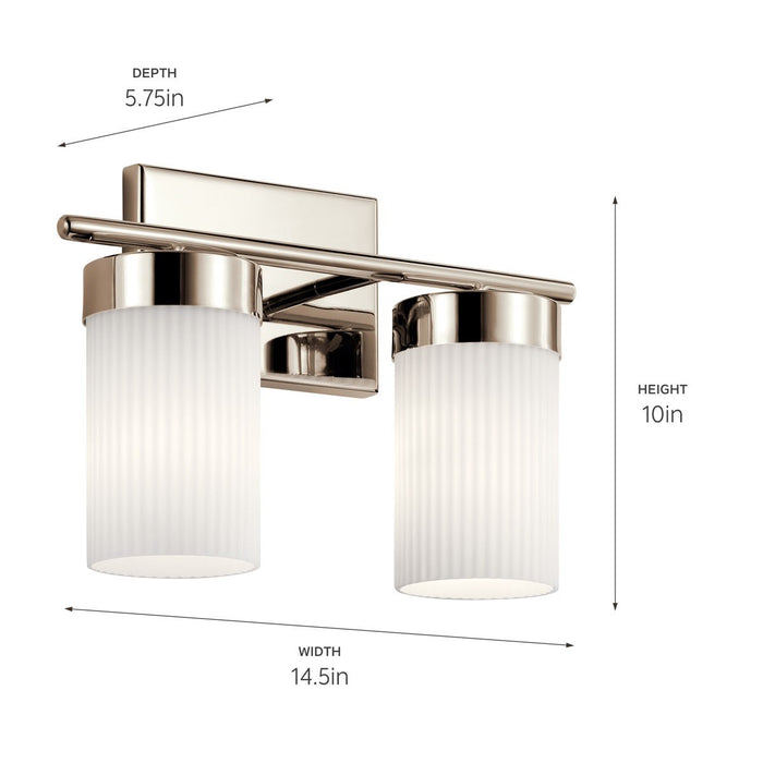 Myhouse Lighting Kichler - 55111PN - Two Light Bath - Ciona - Polished Nickel