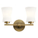 Myhouse Lighting Kichler - 55116BNB - Two Light Bath - Brianne - Brushed Natural Brass