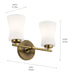 Myhouse Lighting Kichler - 55116BNB - Two Light Bath - Brianne - Brushed Natural Brass