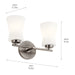 Myhouse Lighting Kichler - 55116CLP - Two Light Bath - Brianne - Classic Pewter