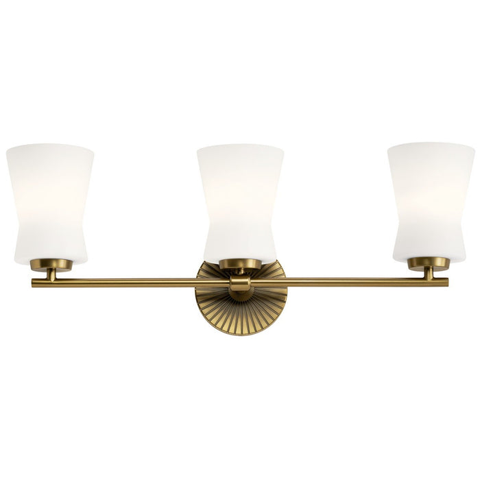 Myhouse Lighting Kichler - 55117BNB - Three Light Bath - Brianne - Brushed Natural Brass