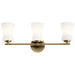 Myhouse Lighting Kichler - 55117BNB - Three Light Bath - Brianne - Brushed Natural Brass