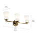 Myhouse Lighting Kichler - 55117BNB - Three Light Bath - Brianne - Brushed Natural Brass