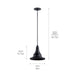 Myhouse Lighting Kichler - 59058BKT - One Light Outdoor Hanging Lantern - Hampshire - Textured Black