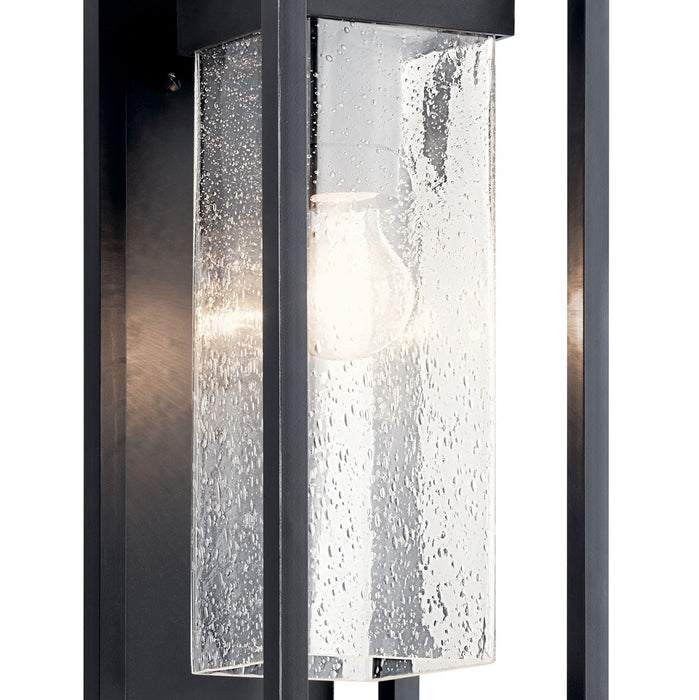 Myhouse Lighting Kichler - 59061BSL - One Light Outdoor Wall Mount - Mercer - Black with Silver Highlights