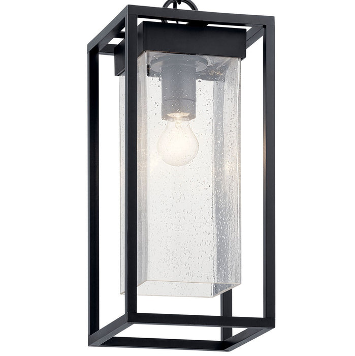 Myhouse Lighting Kichler - 59064BSL - One Light Outdoor Pendant - Mercer - Black with Silver Highlights