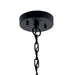 Myhouse Lighting Kichler - 59064BSL - One Light Outdoor Pendant - Mercer - Black with Silver Highlights