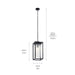 Myhouse Lighting Kichler - 59064BSL - One Light Outdoor Pendant - Mercer - Black with Silver Highlights