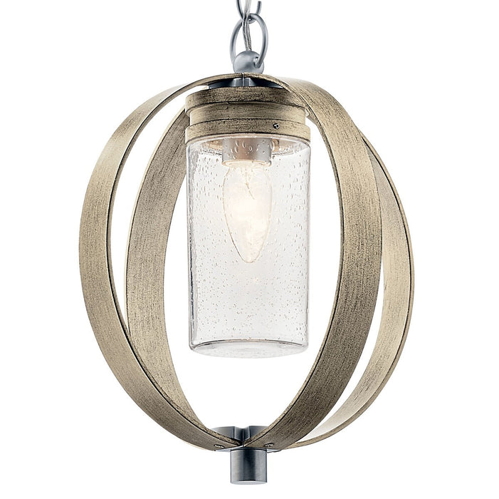 Myhouse Lighting Kichler - 59069DAG - One Light Outdoor Pendant - Grand Bank - Distressed Antique Gray