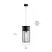 Myhouse Lighting Kichler - 59082BKT - One Light Outdoor Pendant - Camillo - Textured Black