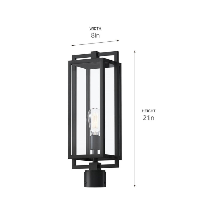 Myhouse Lighting Kichler - 59088BK - One Light Outdoor Post Mount - Goson - Black