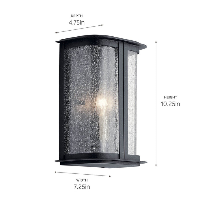 Myhouse Lighting Kichler - 59090DBK - One Light Outdoor Wall Mount - Timmin - Distressed Black