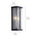 Myhouse Lighting Kichler - 59091DBK - Two Light Outdoor Wall Mount - Timmin - Distressed Black