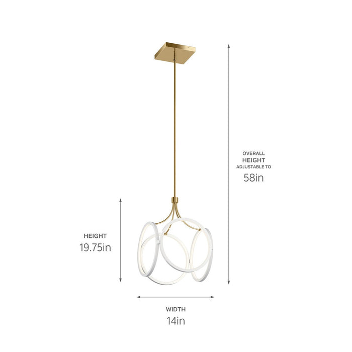 Myhouse Lighting Kichler - 83346WH - LED Pendant - CIRI - White