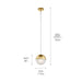 Myhouse Lighting Kichler - 83854CGWH - LED Mini Pendant - Moonlit - Champagne Gold