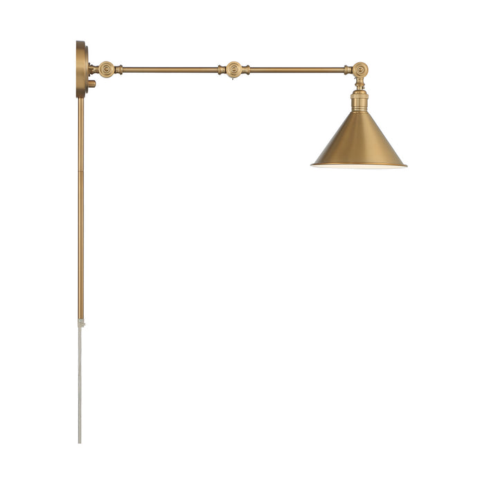 Myhouse Lighting Nuvo Lighting - 60-7361 - One Light Swing Arm Wall Lamp - Delancey - Burnished Brass