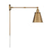 Myhouse Lighting Nuvo Lighting - 60-7367 - One Light Swing Arm Wall Lamp - Bayard - Burnished Brass