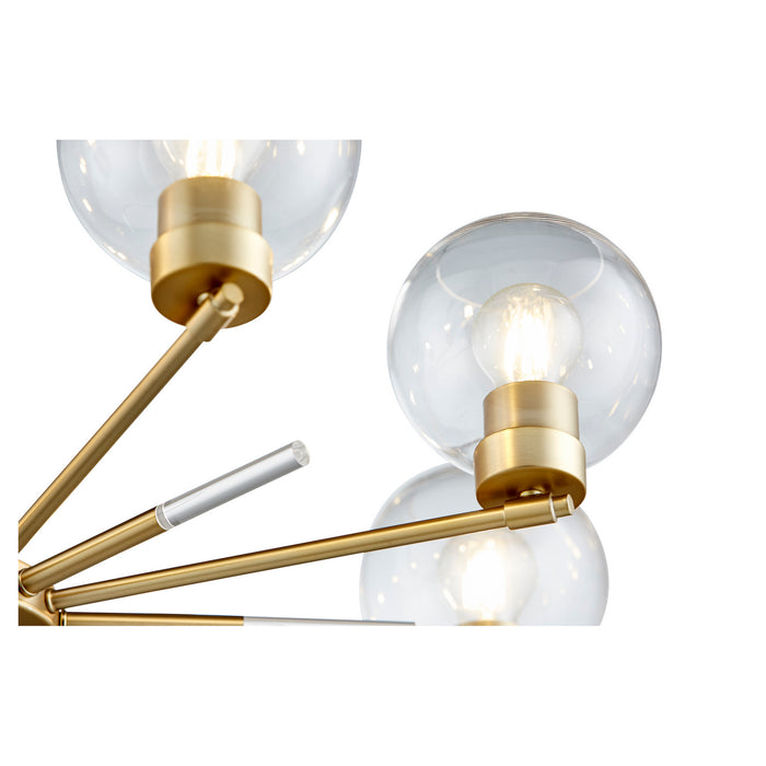 Myhouse Lighting Quorum - 6317-8-80 - Eight Light Chandelier - Volán - Aged Brass