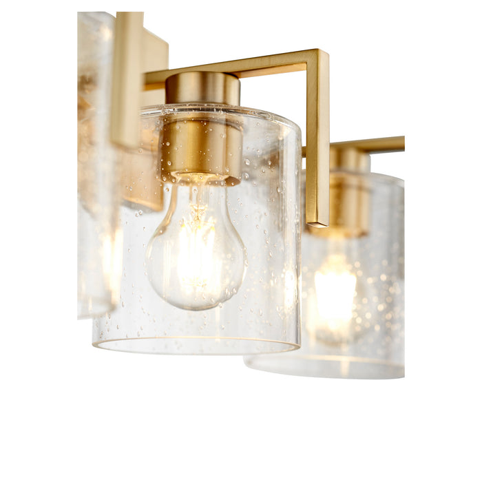 Myhouse Lighting Quorum - 5190-3-80 - Three Light Vanity - 5190 Lighting Series - Aged Brass