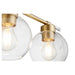 Myhouse Lighting Quorum - 5317-3-80 - Three Light Vanity - Volán - Aged Brass