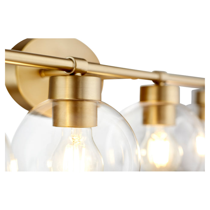 Myhouse Lighting Quorum - 5317-4-80 - Four Light Vanity - Volán - Aged Brass