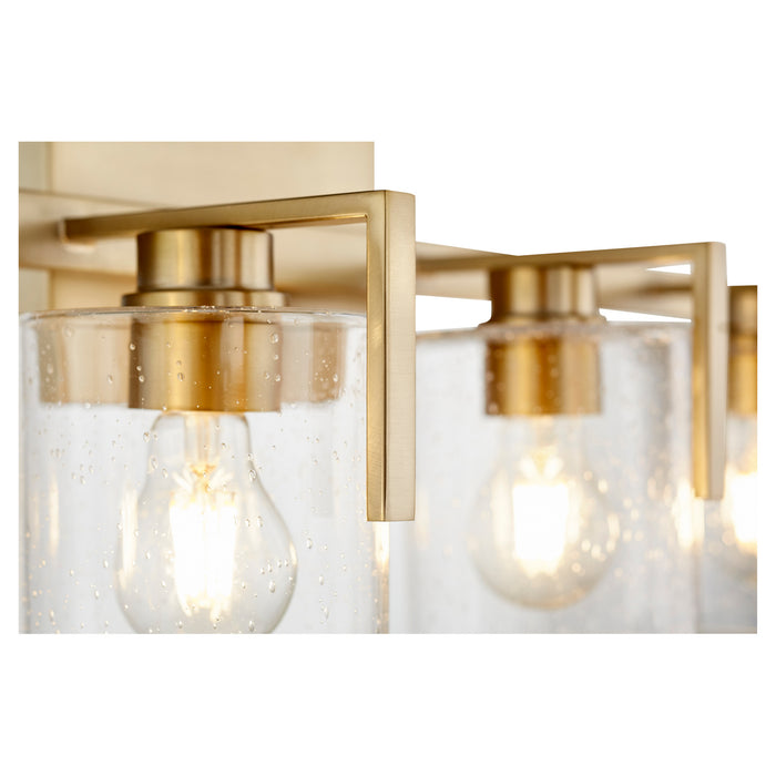 Myhouse Lighting Quorum - 5190-4-80 - Four Light Vanity - 5190 Lighting Series - Aged Brass