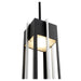 Myhouse Lighting Quorum - 712-18-69 - LED Outdoor Pendant - Al Fresco - Textured Black w/ Brushed Aluminum