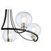 Myhouse Lighting Quorum - 672-5-6965 - Five Light Chandelier - Clarion - Textured Black w/ Satin Nickel