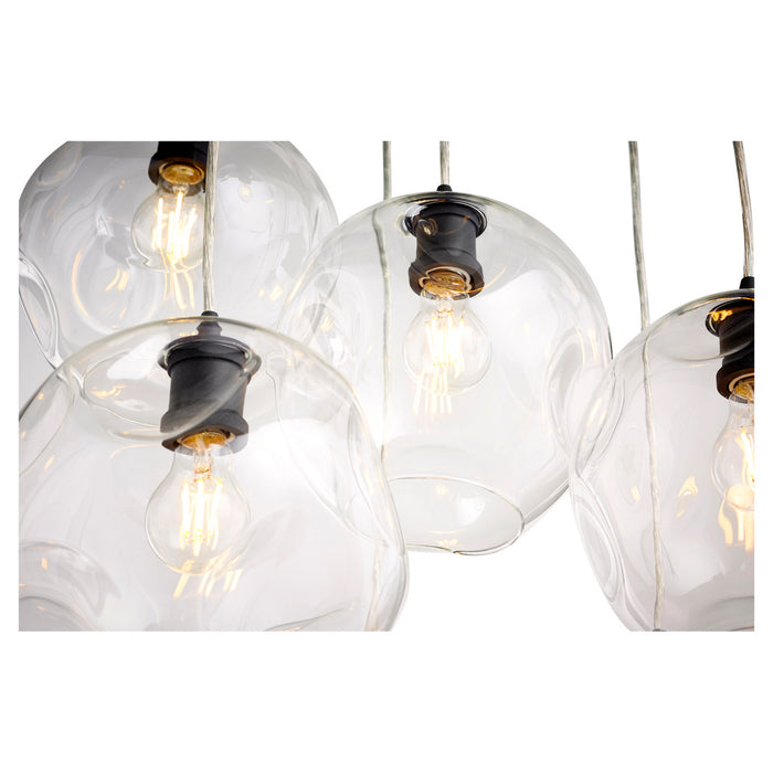 Myhouse Lighting Quorum - 67-69 - Seven Light Pendant - Numen - Textured Black