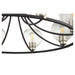 Myhouse Lighting Quorum - 672-8-6965 - Eight Light Chandelier - Clarion - Textured Black w/ Satin Nickel