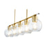 Myhouse Lighting Quorum - 6617-5-80 - Five Light Pendant - Volán - Aged Brass